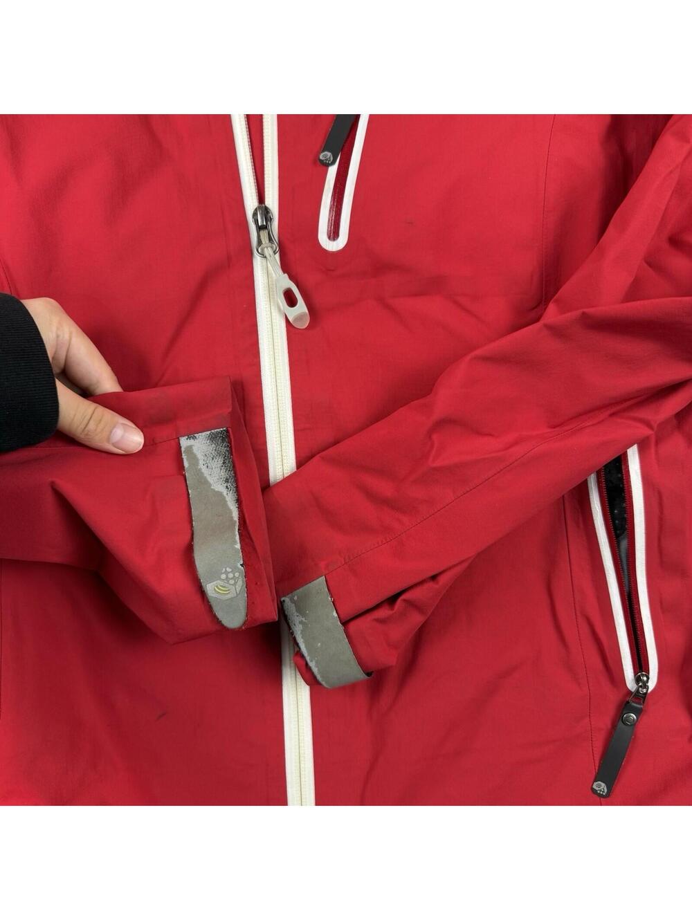 Mountain Hardwear Gore Tex Jacket Red Waterproof Hard Shell Womens M Gorpcore - Picture 4 of 11